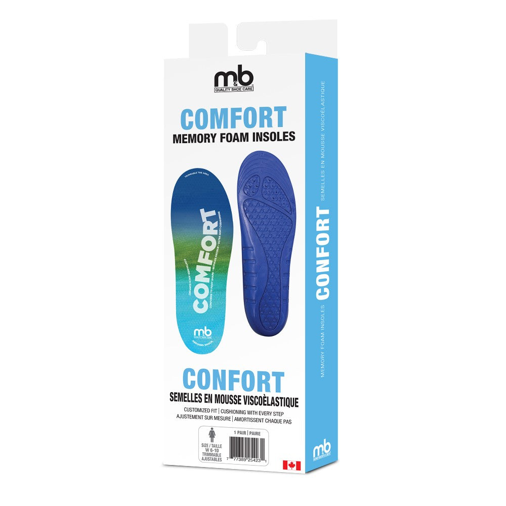 M&B Comfort Memory Foam Insoles