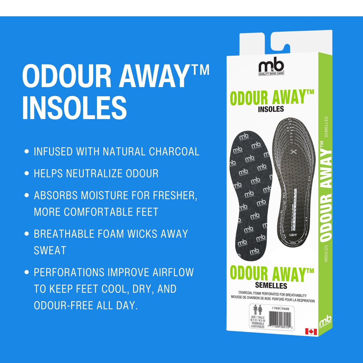 M&B Odor Away Insoles