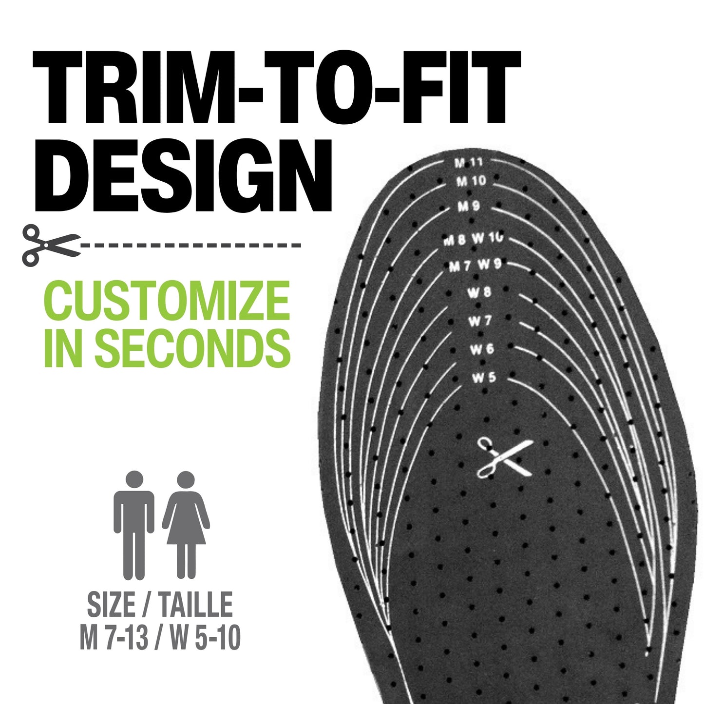 M&B Odor Away Insoles 2 Pack