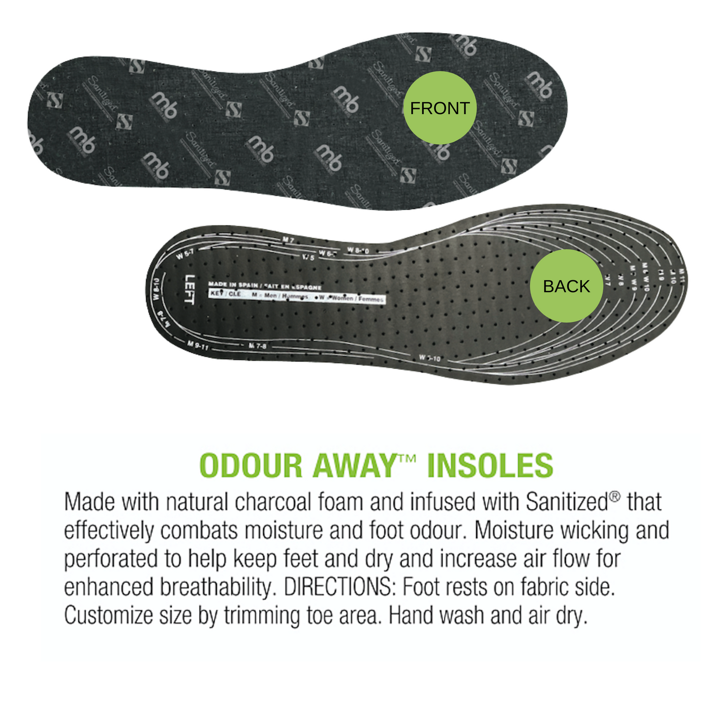 M&B Odor Away Insoles