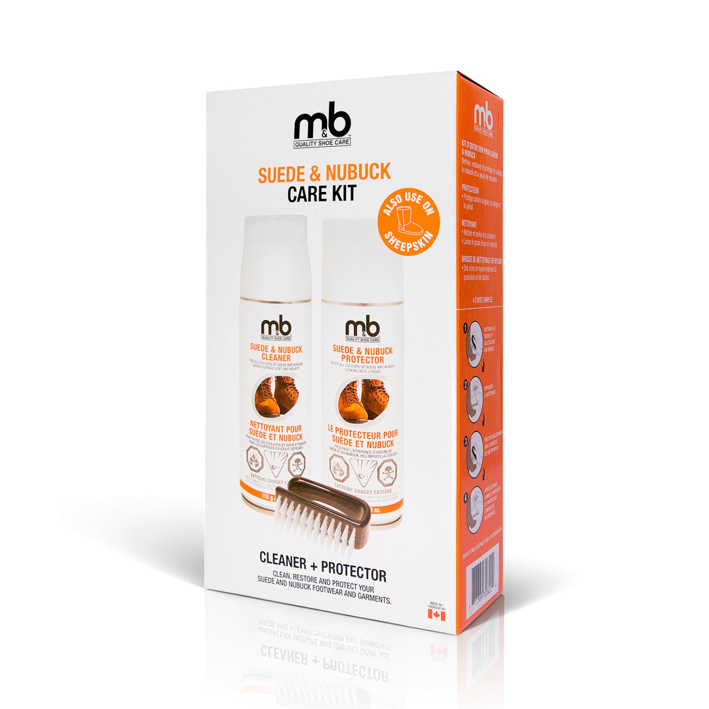 M&B Suede, Nubuck & Sheepskin Care Kit