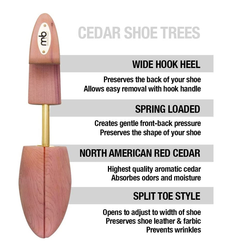 M&B Cedar Shoe Tree (Split Toe, Hook Heel)