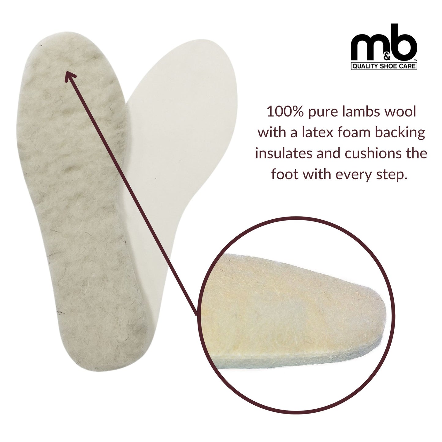 M&B Sheepskin Replacement Insole